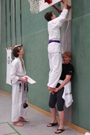 Aufhängen des Dojo-Banners